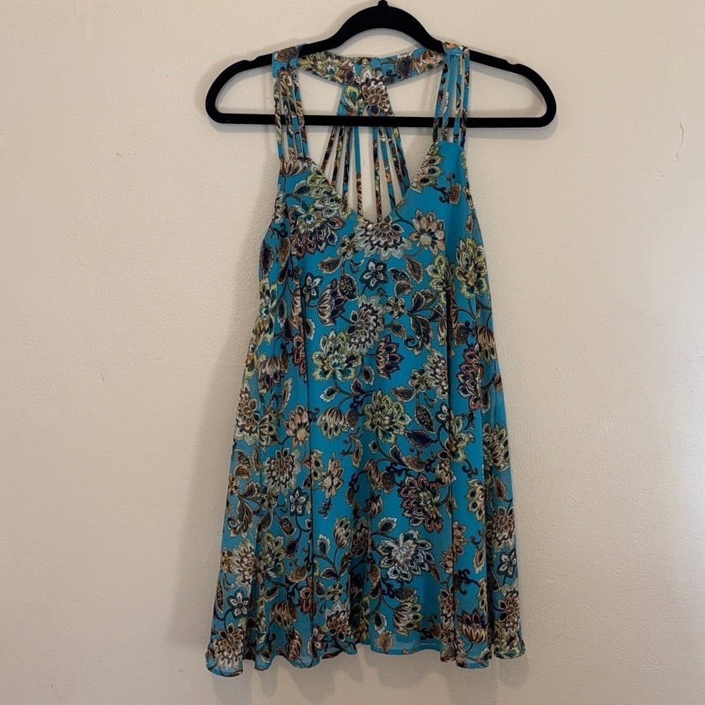 Speechless Blue Floral Dress